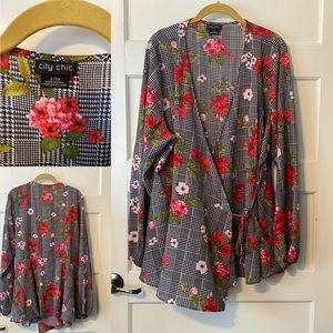 City Chic full wrap shirt